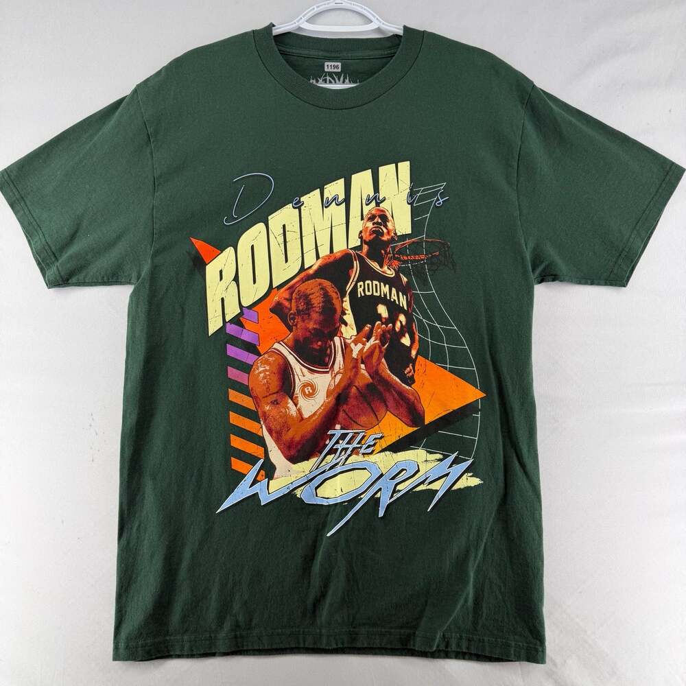 1196 M- Rodman Apparel Dennis Rodman 'The Worm' Graphic T-Shirt